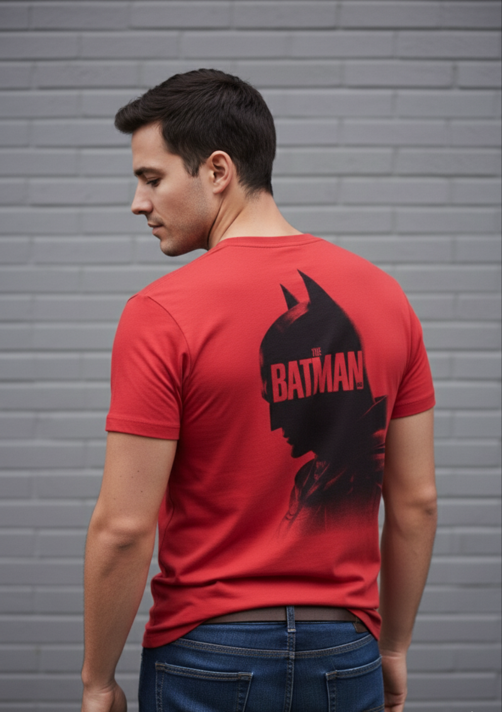 Solid printed batman edition t-shirt