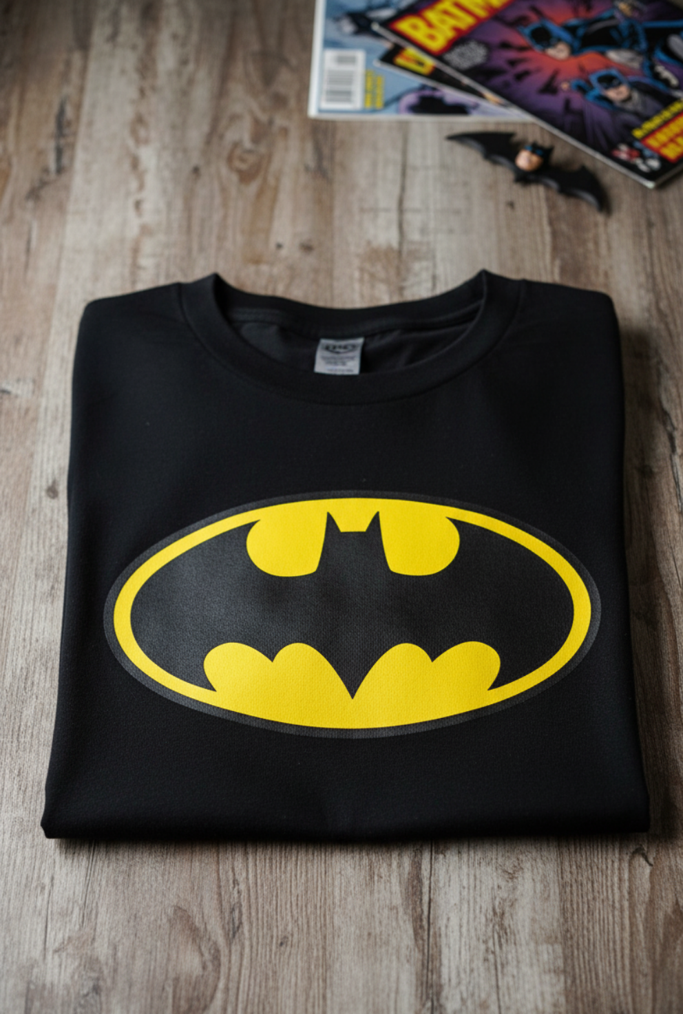 Batman edition solid black tshirt