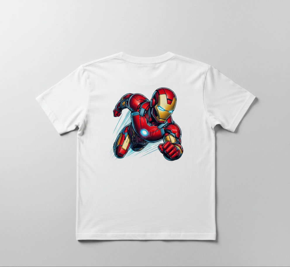 Solid printed iron man t shirt for robert Downey junior fans