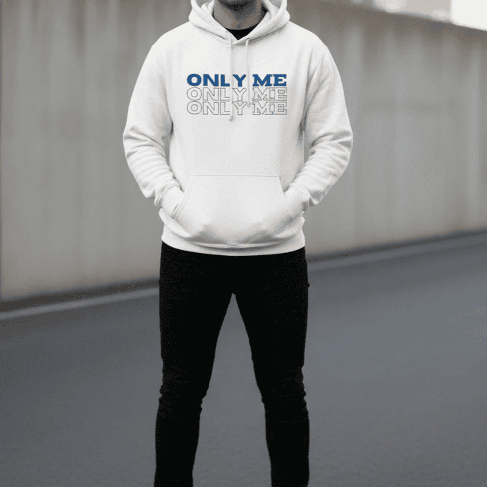 Premium hoodie for winters front side printed ONLY ME