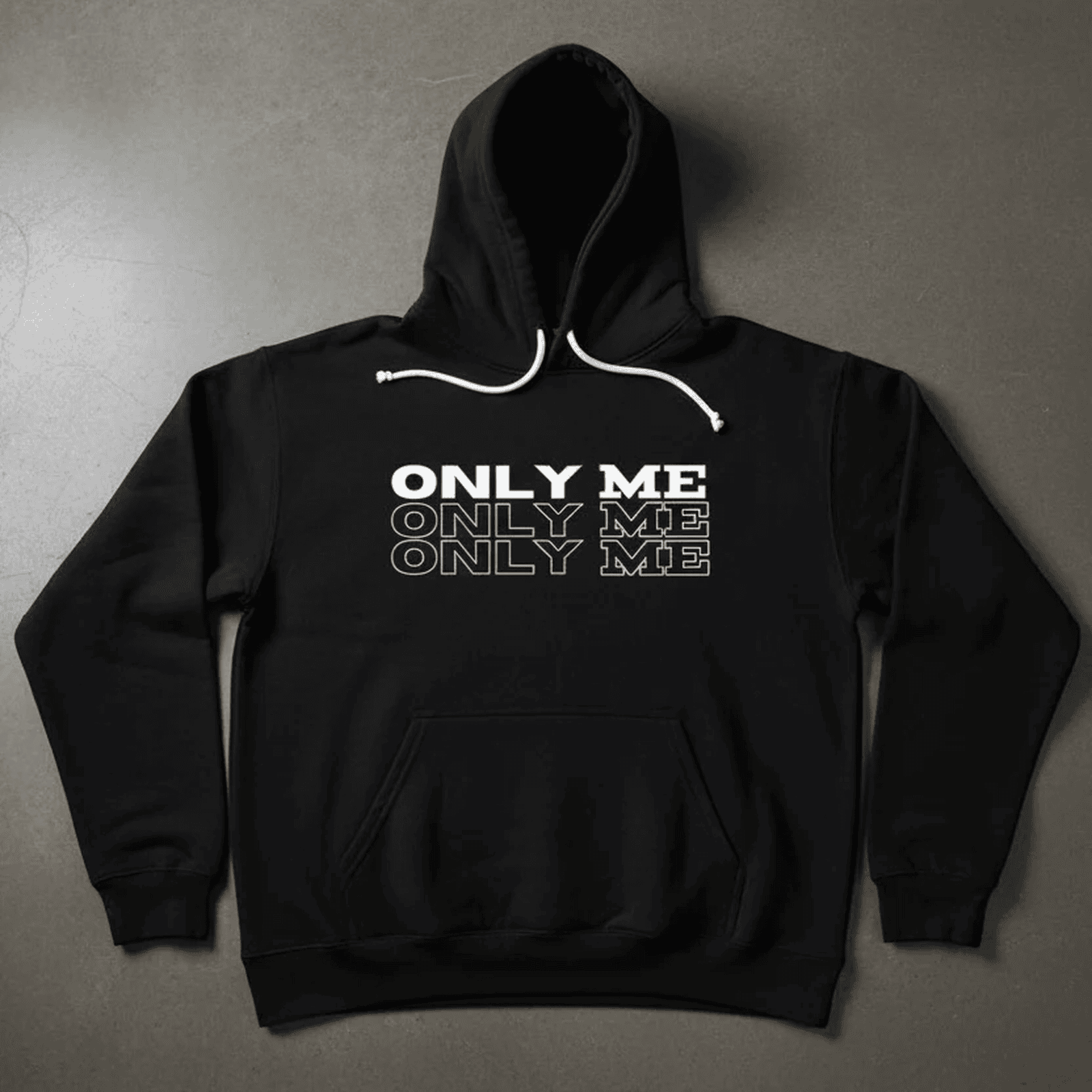 Premium hoodie for winters front side printed ONLY ME