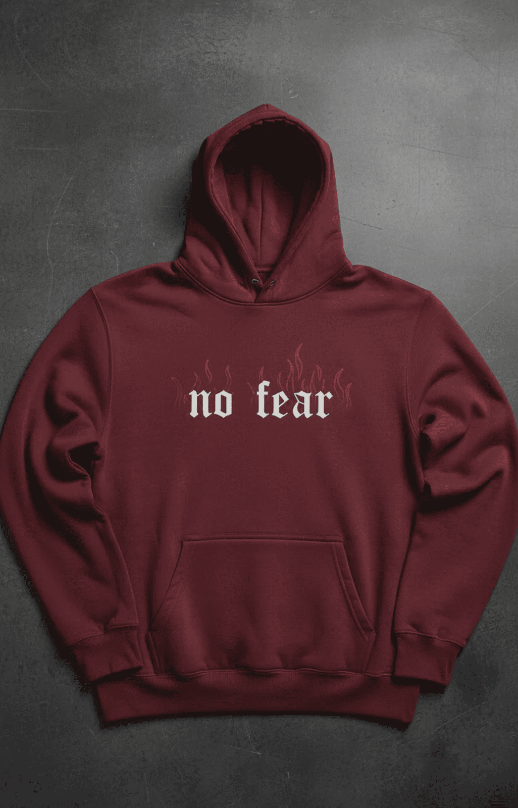 Premium  hoodie for winters front printed no fear