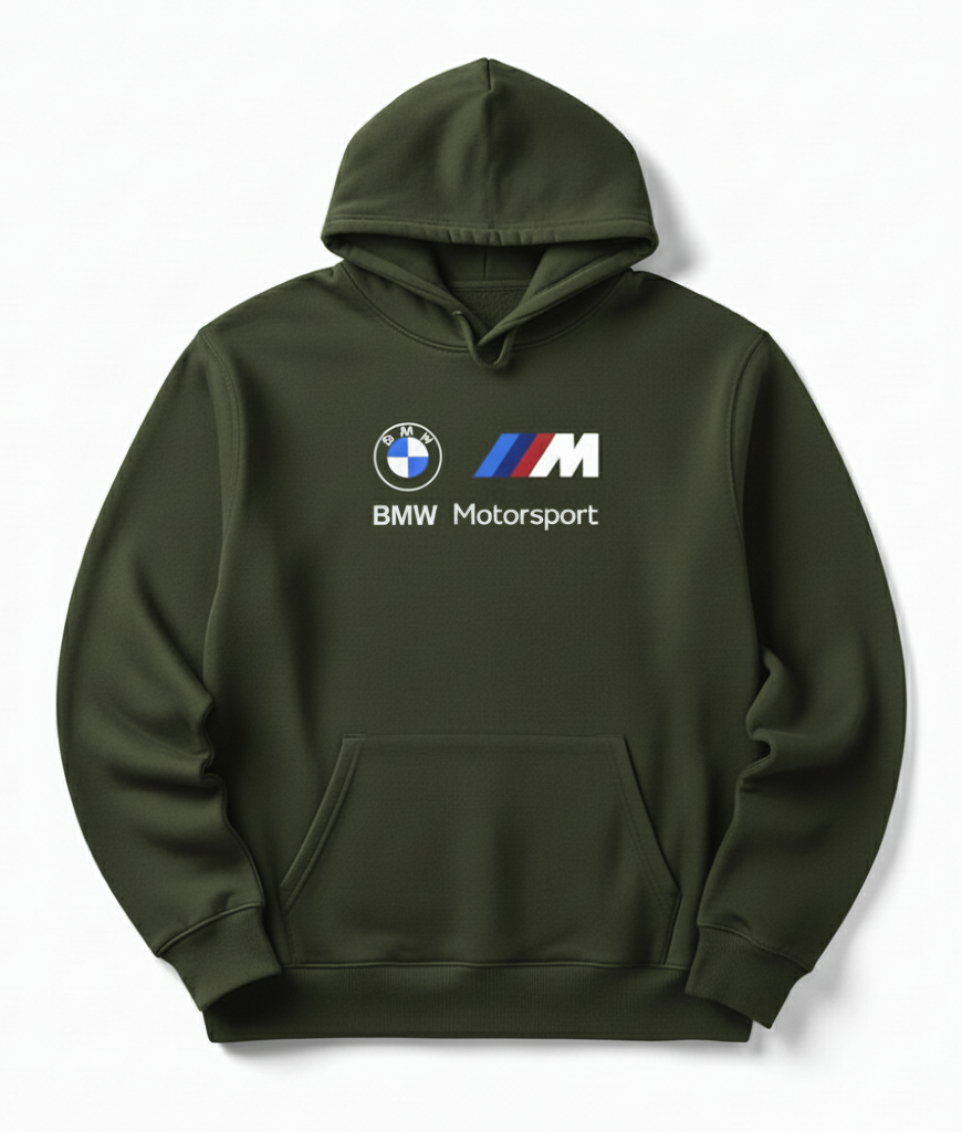 Premium hoodie for winters front side printed BMW MOTORSPORT