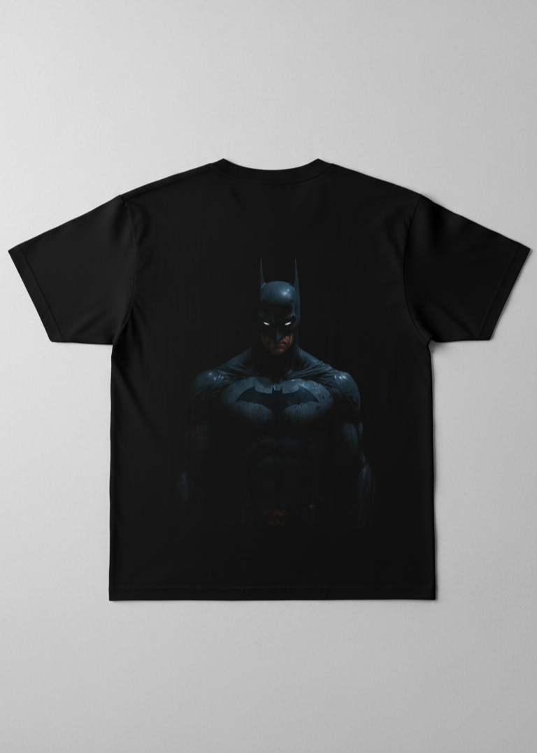Solid black tshirt batman edition