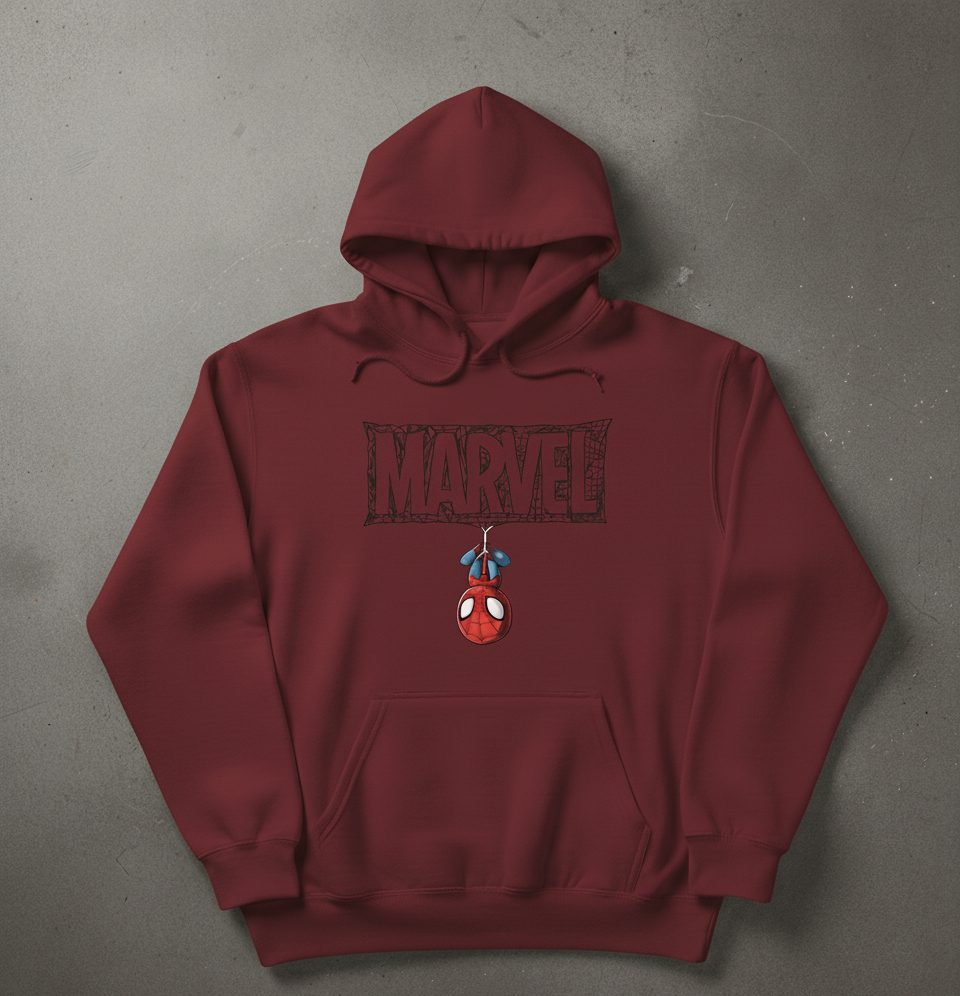 Premium hoodie for winters front side printed marvel small spider man