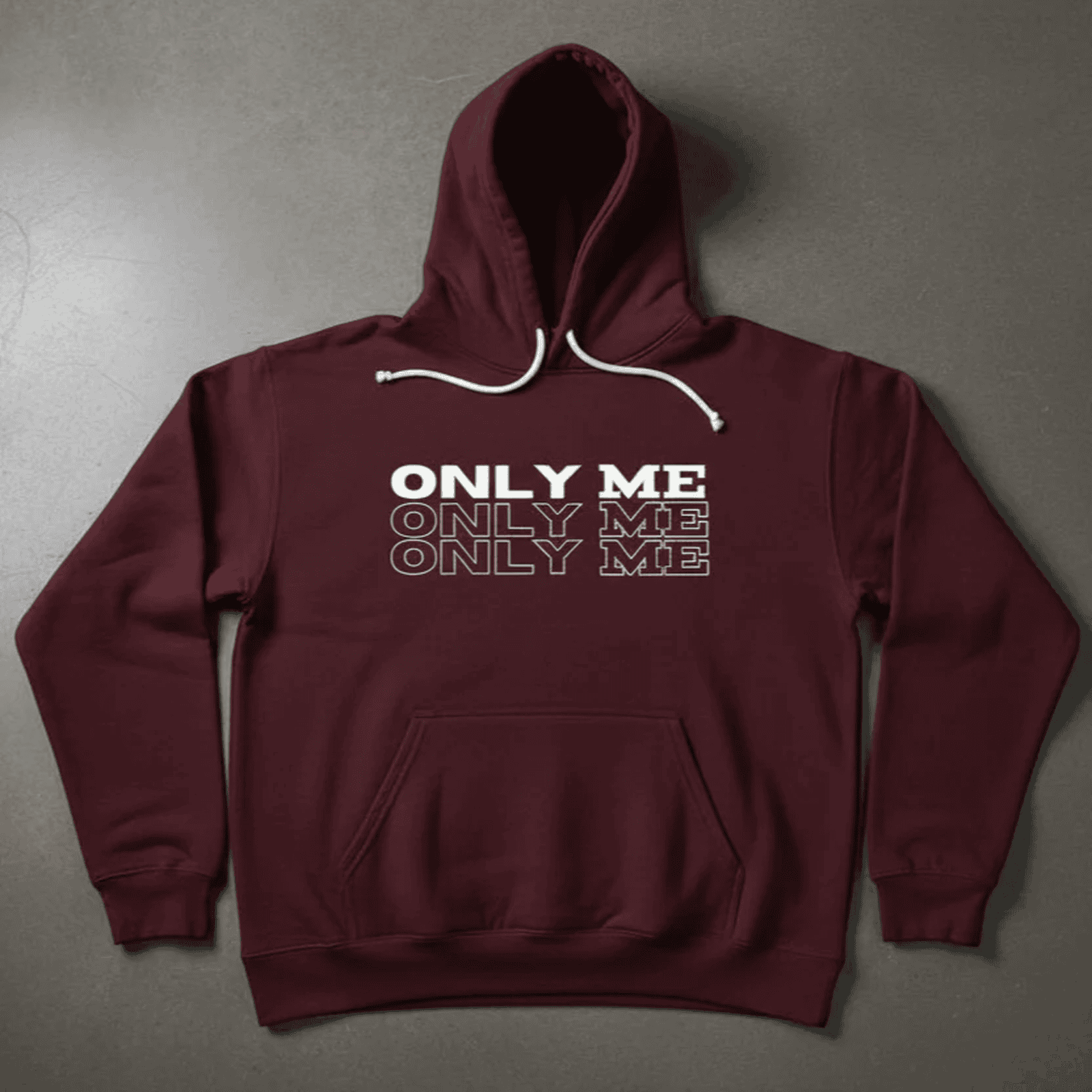 Premium hoodie for winters front side printed ONLY ME