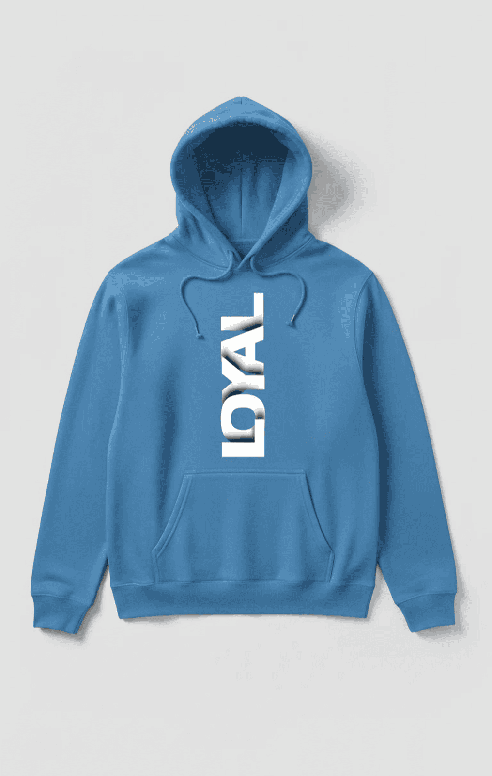 Premium winters hoodie front side printed LOYAL