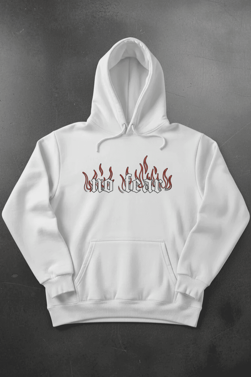 Premium  hoodie for winters front printed no fear