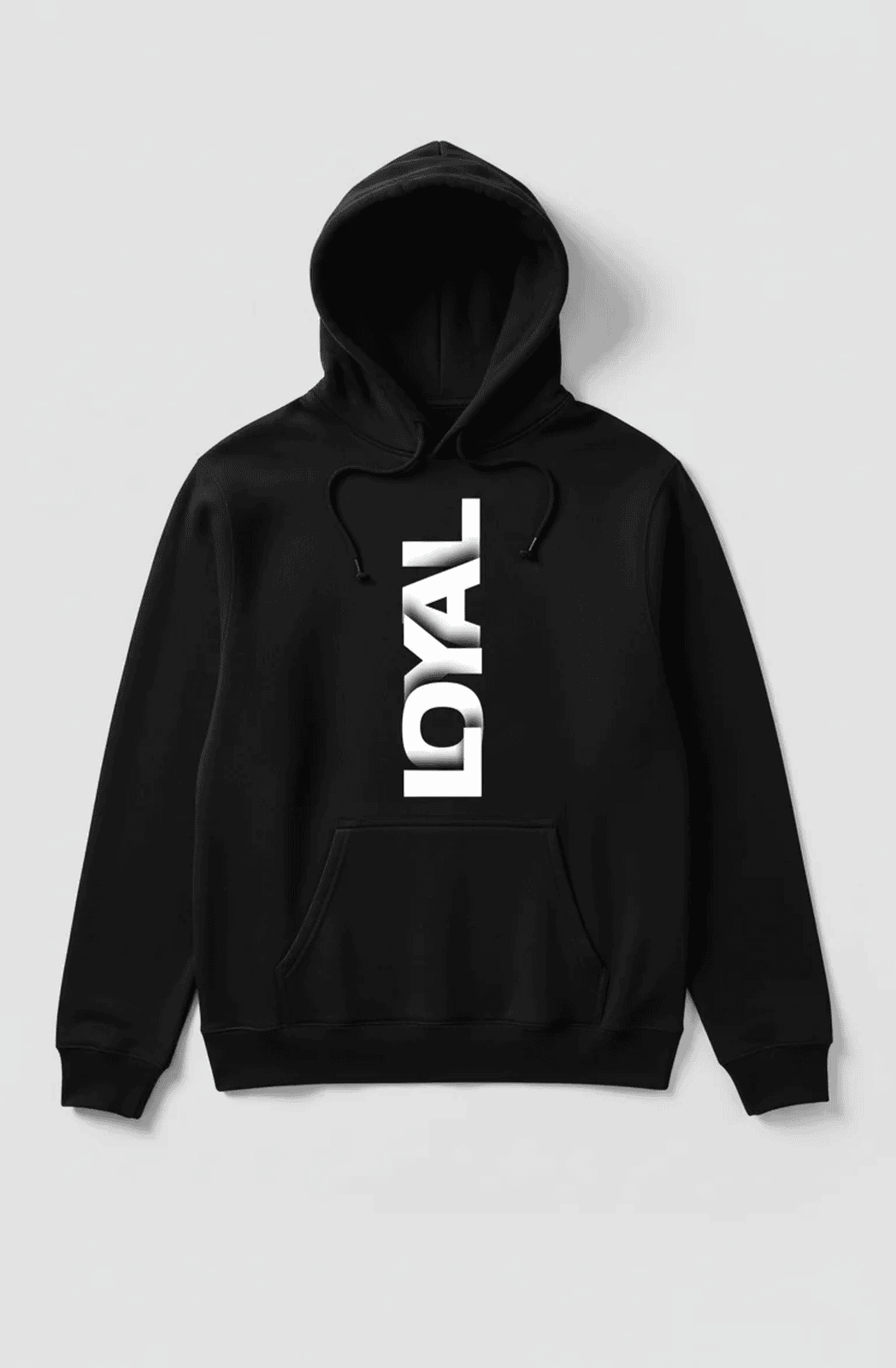 Premium winters hoodie front side printed LOYAL