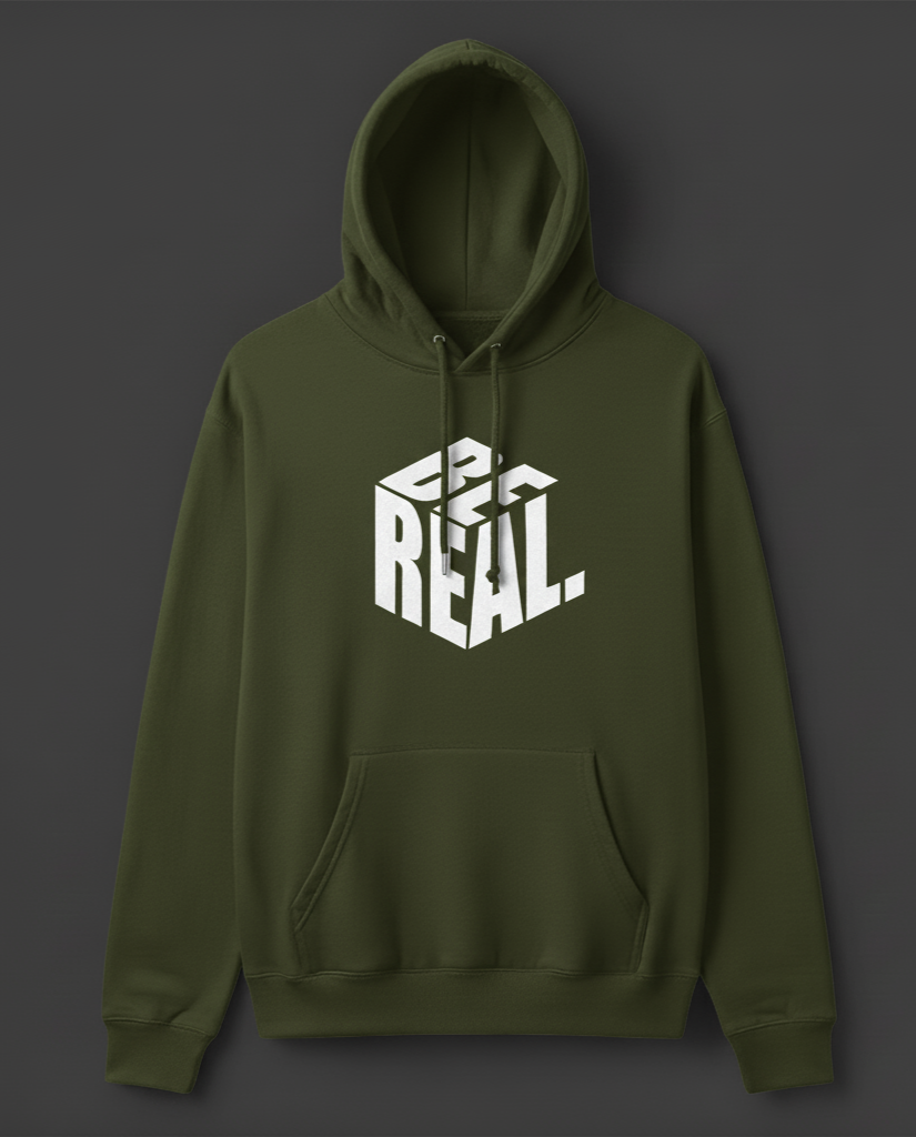 Premium hoodie for winters front side printed BE REAL
