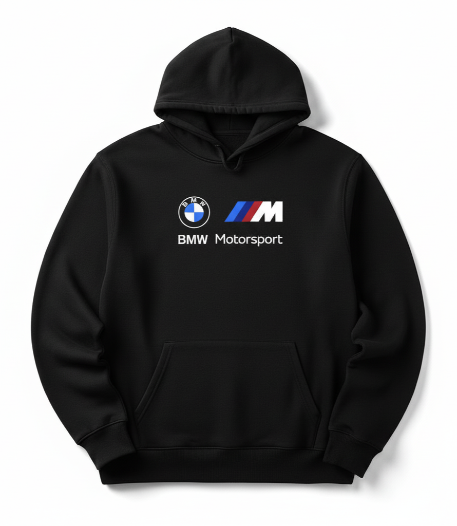 Premium hoodie for winters front side printed BMW MOTORSPORT