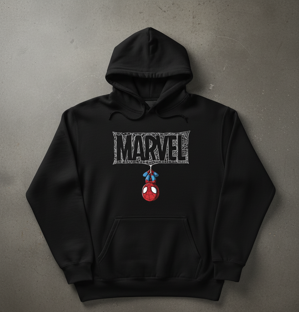 Premium hoodie for winters front side printed marvel small spider man