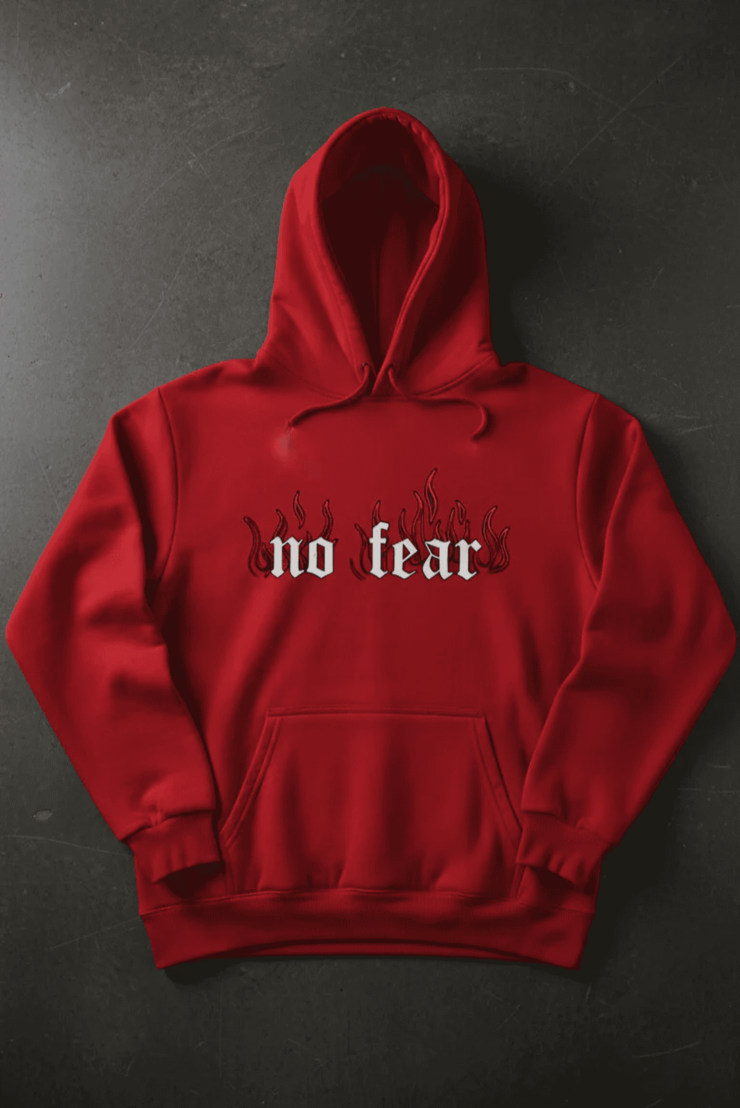 Premium  hoodie for winters front printed no fear