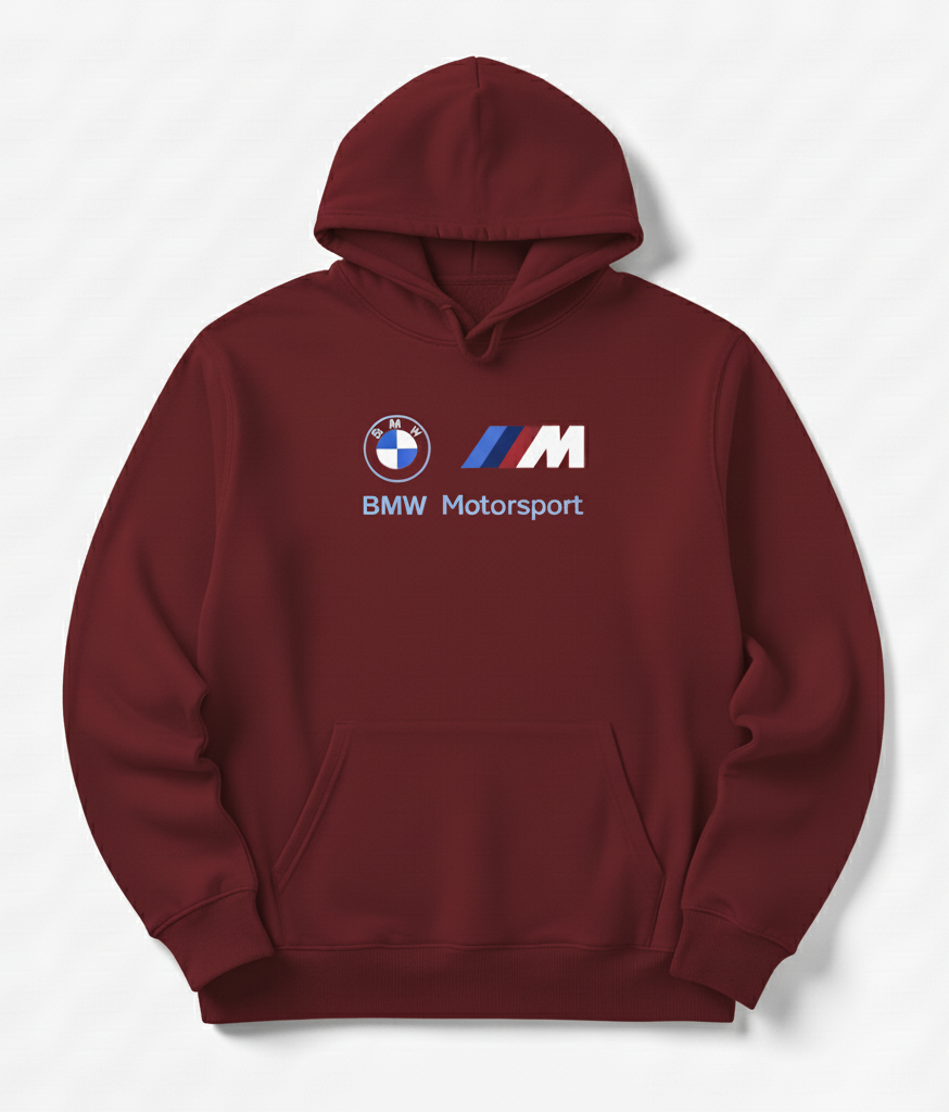 Premium hoodie for winters front side printed BMW MOTORSPORT