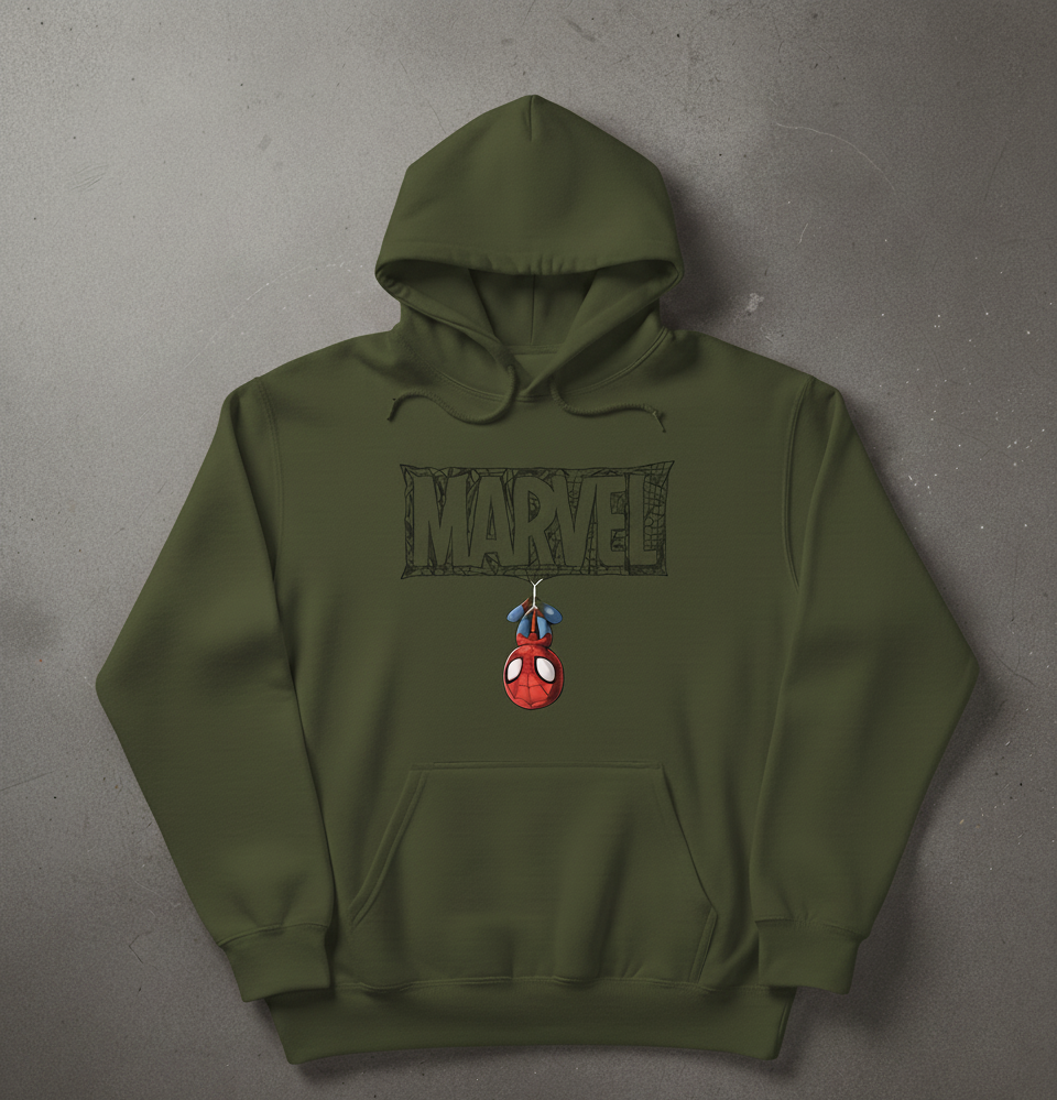 Premium hoodie for winters front side printed marvel small spider man