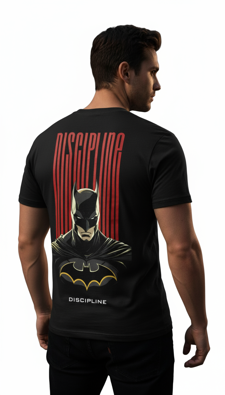 Black tshirt printed men are brave
