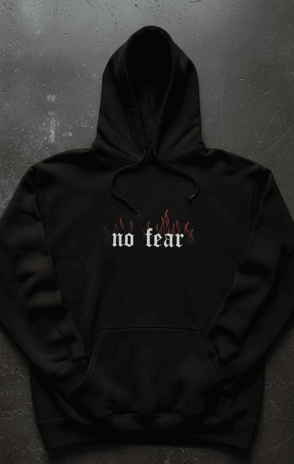 Premium  hoodie for winters front printed no fear