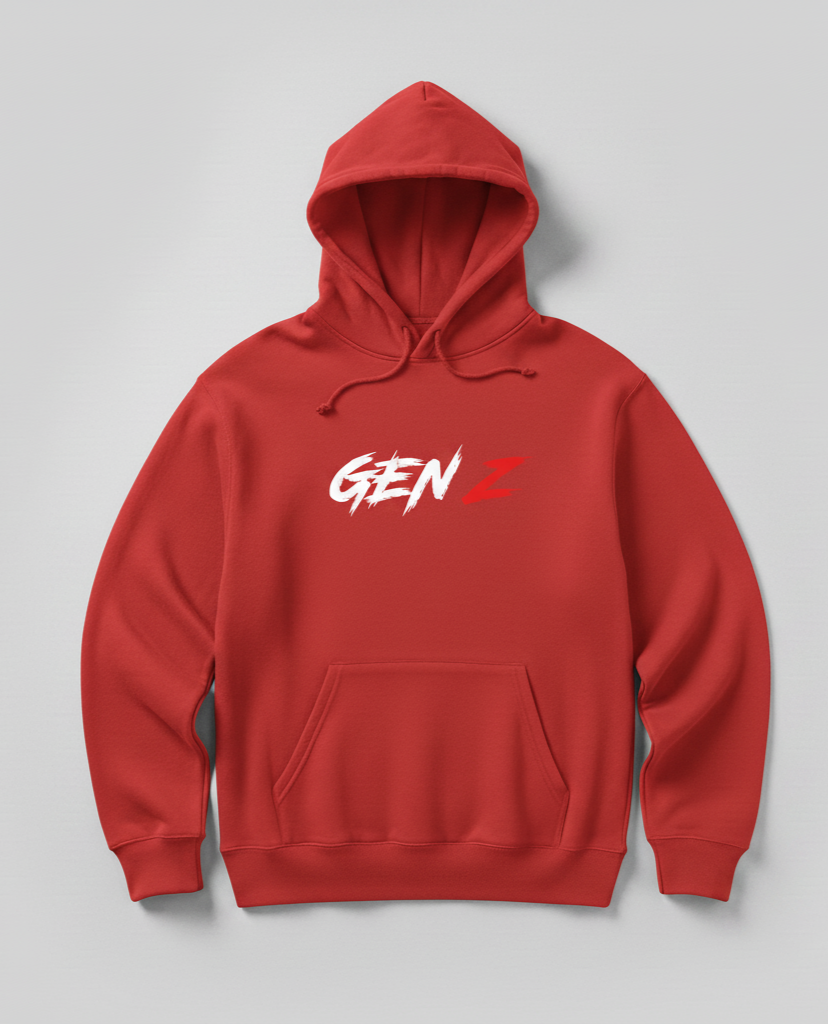 Premium hoodie for winters front side printed GEN Z