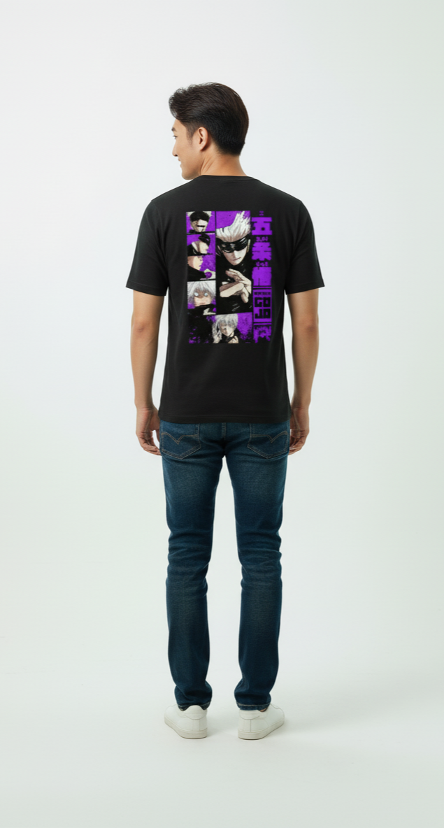 Gojo anime character printed t-shirt