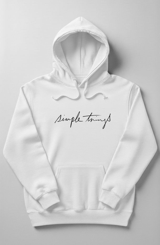 Premium hoodie for winters front side printed simple things