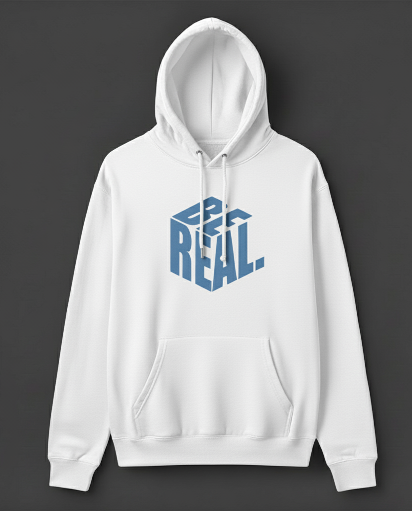 Premium hoodie for winters front side printed BE REAL