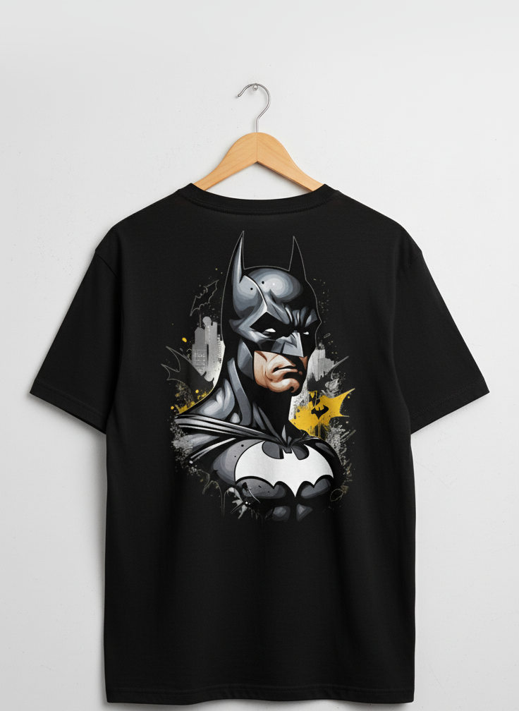 Batman edition solid black tshirt