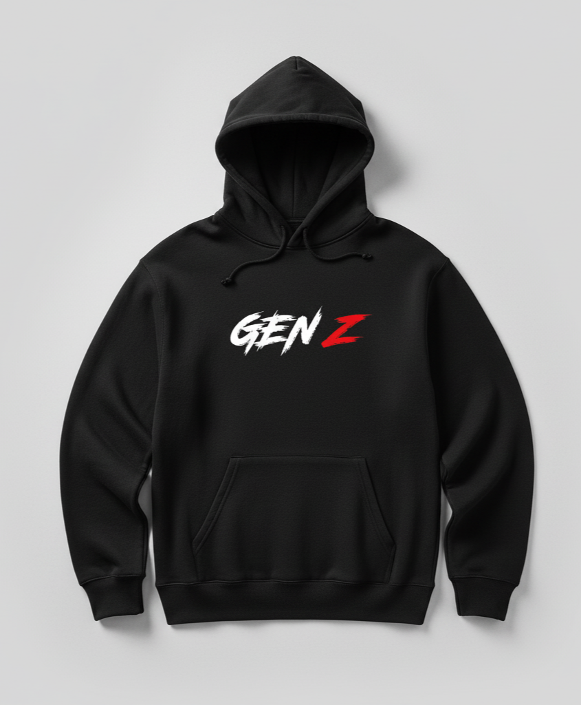 Premium hoodie for winters front side printed GEN Z