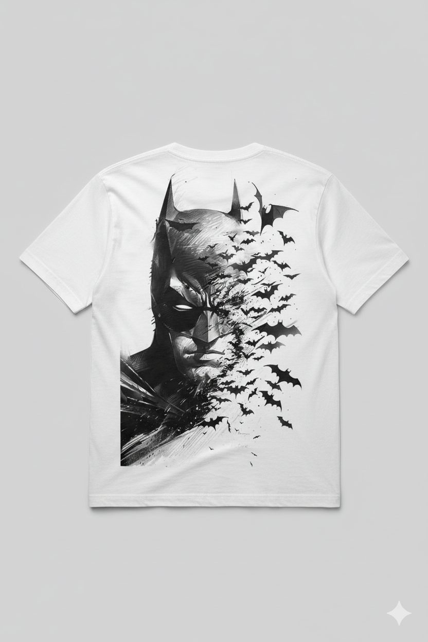 Solid batman t-shirt for mens
