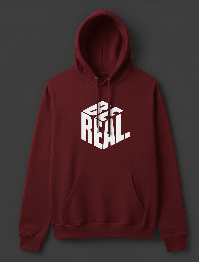 Premium hoodie for winters front side printed BE REAL