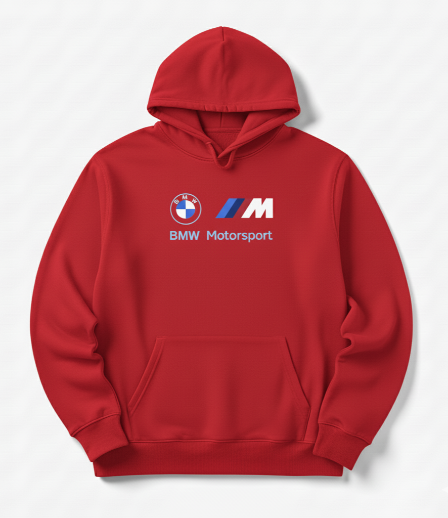 Premium hoodie for winters front side printed BMW MOTORSPORT