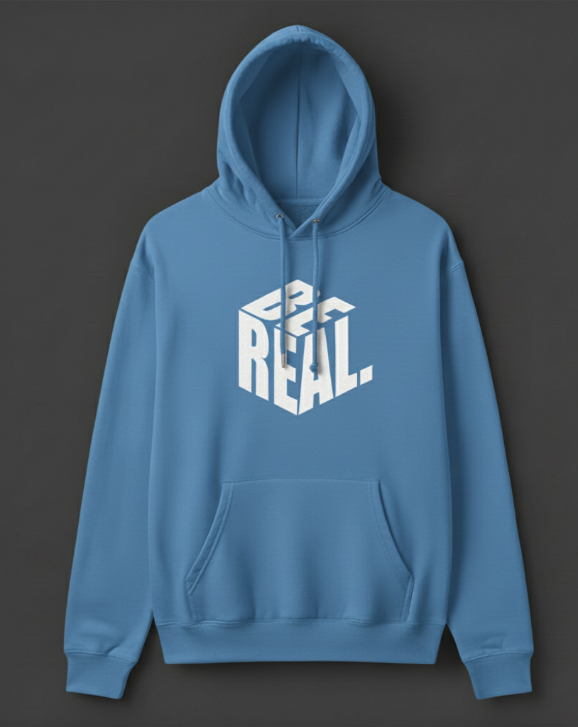 Premium hoodie for winters front side printed BE REAL