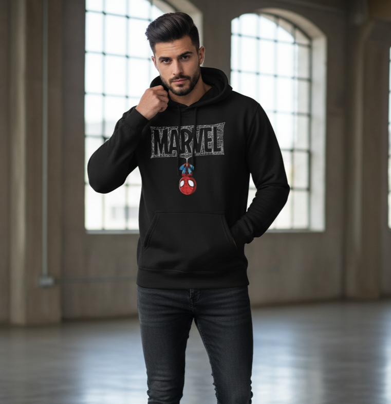 Premium hoodie for winters front side printed marvel small spider man