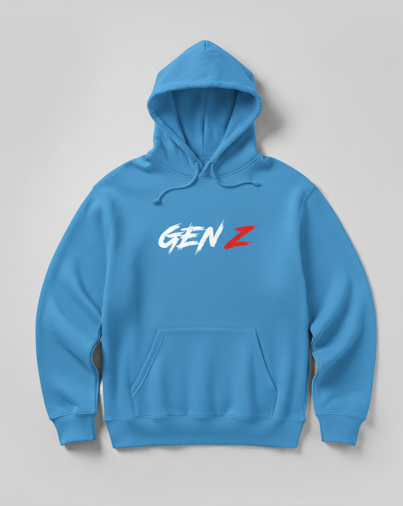 Premium hoodie for winters front side printed GEN Z